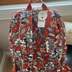 Vera Bradley Orange Floral Backpack